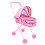 Foldable Baby Doll Stroller Pretend Play Girls Gift Simulation Pushcha 1