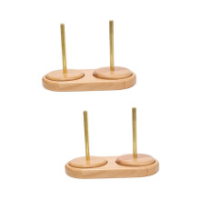 Wool Spool Accessory Dispenser Bowls Needle Winder Crochet Basket Loop Spools Thread Braiding Wire Macrame Row Double Merino Fabric Rack Wood