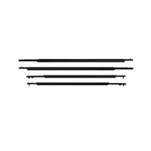 4 Pieces Door Belt Molding Weatherstrip Front Rear Set for Toyota Priu