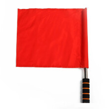 Referee Flags Colourful Referee Flag, 4 Colours, NonSlip, Sweat Absorption, Reusable, Sports Game, Football, Linesman Flags red