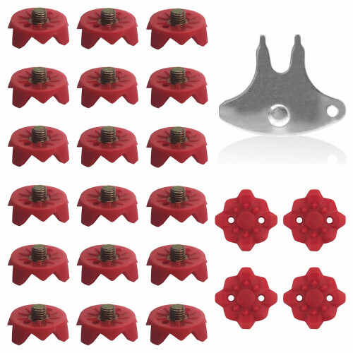22 Pack Cricket Replacement Spikes with Spanner