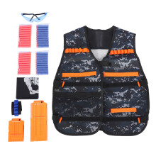 Elite Battle Companion, Tactical Vest for Strategic Advantage, Durable Glasses for Clear Vision, Protective Mask, Quick Reload Clips for Instant Engag