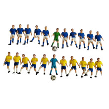 22Pcs Miniature Football Player Figures Mini Soccer Men for Miniature