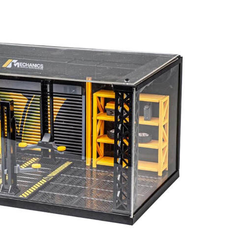 1:24 Scale Diorama Car Garage Miniature Simulation Car Workshop Scene 2