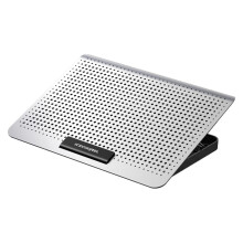 Adjustable Laptop Cooler Rack Quiet Aluminum Laptop Cooler Metal Texture Integrated Aluminum Alloy Panel Laptop Cooling Pad for Notebooks