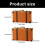 Boîte d'organisation de rangement Portable au Design-S Orange 3