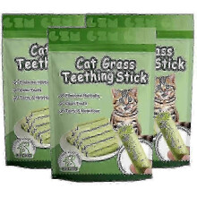(3PACK (18pcs)) 6/12/18pcs Cat Grass Teeth Grinding Stick Pet Snacks Hairball Removal Mild Hair Row Ready To Eat Cat Baby Cat Teeth Cleaning Sticks