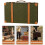 Boîte de rangement en cuir robuste de styles rétro,-S Vert olive 2