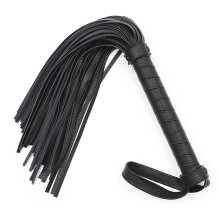 Sexual Training Leather Whip, Black Loose Whip, Male and Female Flirting Spanking Leather Whip