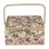 sewing box, craft box, storage box, fabric, floral pattern, sewing basket Ref: 6930 1