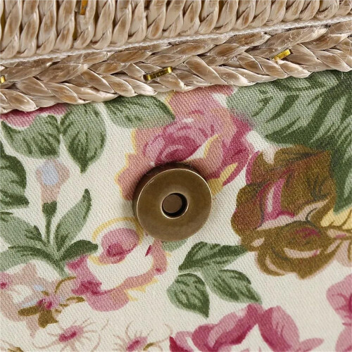 sewing box, craft box, storage box, fabric, floral pattern, sewing basket Ref: 6930 2