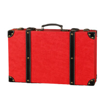 Mallette de rangement en cuir décorative à la mode,-L Rouge