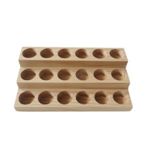 3 Tiers 18 Slots Wooden Essential Oil Storage Box for Home Salon Livin
