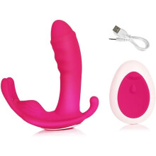 Powerful Vibrator Anal Women Adult Toys G Spot Vaginal Vibrator Dildo for Couples Wearable Sex Toys(Red)