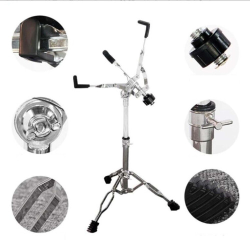 Snare Drum Stand Nonslip Double Braced Tripod for Stage Practice Perfo 2