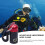 Scuba diving hose, quickrelease buckles, diving regulator, octopus hose holder, quickrelease red 5