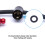 Scuba diving hose, quickrelease buckles, diving regulator, octopus hose holder, quickrelease red 3