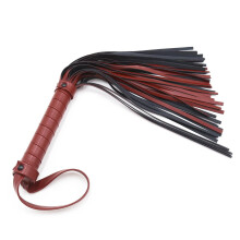 Sex Bondage Black Leather Fetish Whip for Couples BDSM Bondage Cosplay Restraints Spanking Toys Long
