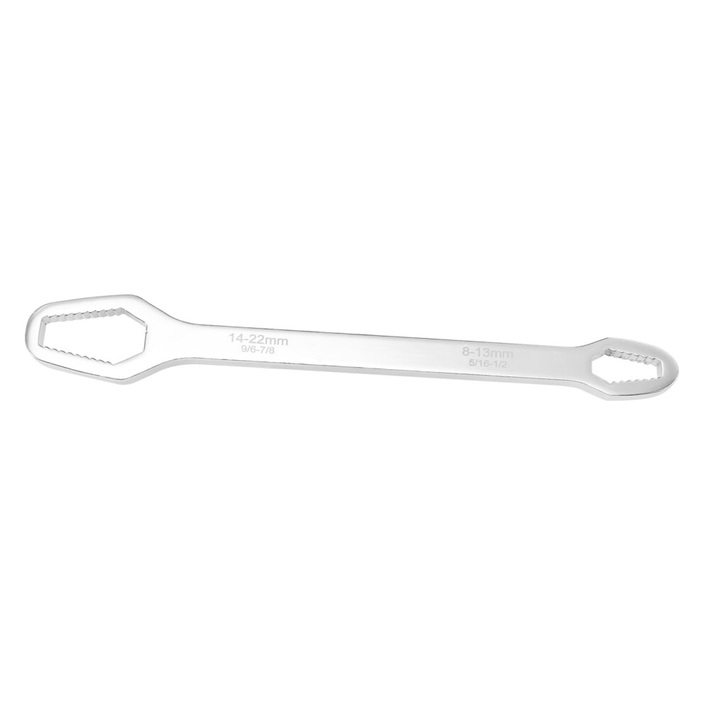 Multifunctional Doubleend Wrench Adjustable Wrench Nut Wrench Robust Hand Tool For Bicycle And Car White Design For Manual 9365049504263