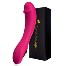 Gspot Vibrator, Female Silicone Vibrator Dildo, 12Frequency Vibrating USB Rechargeable Sex Toys