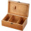 Sewing Box Wooden Sewing Box Basket Empty Box Pattern Vintage for Sewing Needles Storage 3