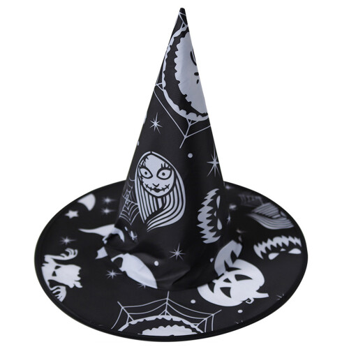 Chapeau de sorcière d'Halloween pour-Impression numérique noire