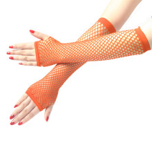 Gants à mailles élastiques, gants de-Décoration simple orange