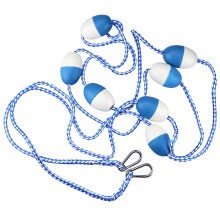 18ft Floating Pool Rope, Pool Divider Rope with 2 PreAssembled Stainless Hooks and 7 Floating Buoys