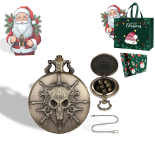 (Bronce) Juego de dados para juegos de rol, regalo de Navidad 2025, con estuche para reloj de bolsillo, dados poliédricos de metal, juego de