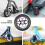 ruote per scooter da 110 mm in poliuretano spesse con cuscinetti 5
