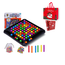 (80 cuentas) 2025 regalo de Navidad 48-241 piezas de cuentas tablero de ajedrez de estrategia intelectual tablero de ajedrez para niños y ad
