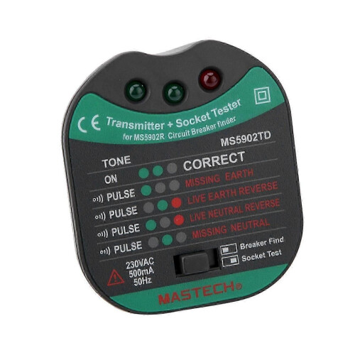 Mastech Ms5902 Automatic Circuit Breaker Fuse Finder Socket Tester 2