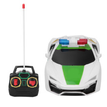 Carro de polícia RC com controle por gravidade, brinquedo robô RC transformável com volante, carro RC durável para crianças a partir de 4 anos,