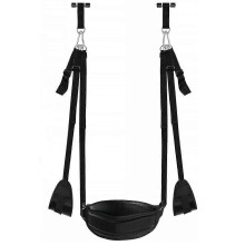 2025 Latest Model Gated Swing with Seat, PU Leather Sling, Extra Wide Plush