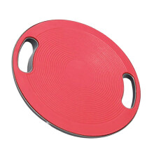 Yoga Balance Board Round Hand Grip Physical Stability Training Plate Gym Outdoor Beginner Trainer 40 cm Red