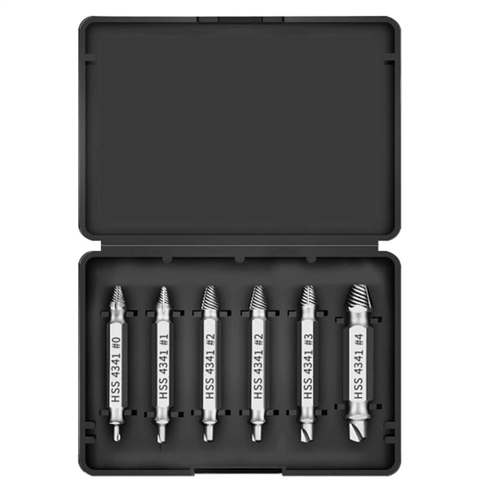 Damaged Screw Extractor Set Rusty Screws Stuck Bolts Remover Multifunctional Tool For Repairs Silver 9365049504744