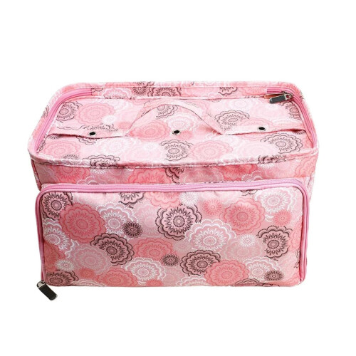 Sewing Box Multifunctional Knitting Bag Yarn Storage Pink