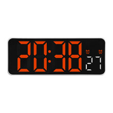 Digital Clock with LED Display Indoor-2806 orange light