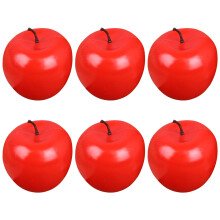 6Pieces Realistic Fruits Replicas for Festival-red apple