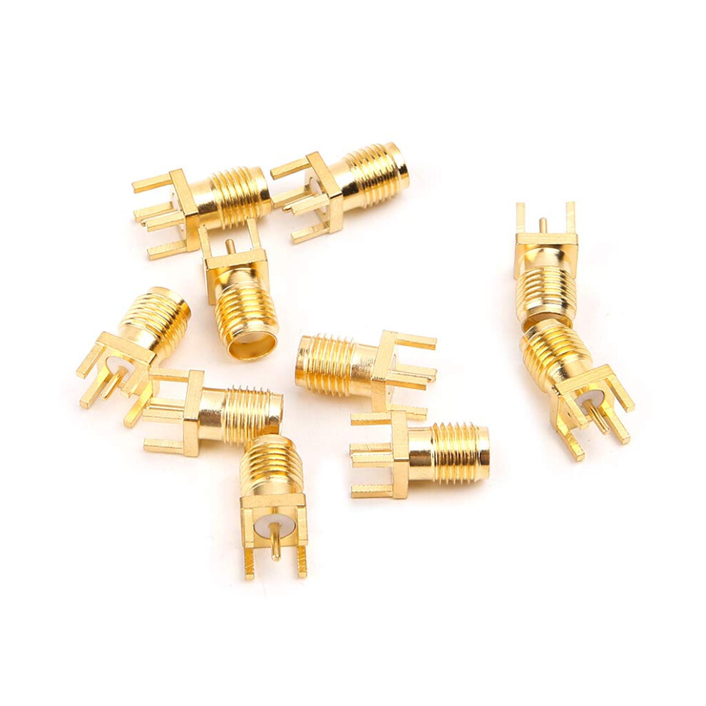10 X Sma Socket, Pcb Mount, Rf Connector, Straight Adapter 9412369519665