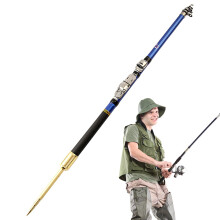 Telescopic Fishing Rod, Extendable Catfish Fishing Rod, Travel Fishing Rod, Telescopic Fishing Rod for Sea, Lake, Pond Fishing blue