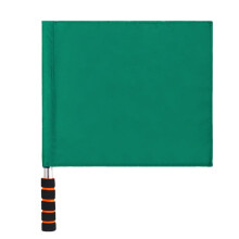 Referee flag for sports Signal flag made of stainless steel for football and volleyball courts Green