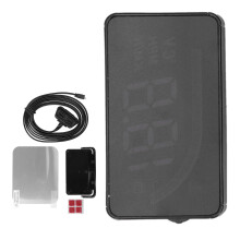 OBD2 HUD-voorruitprojector met snelheidsmeterfunctie, multifunctioneel alarm, vermoeidheidsherinnering tijdens het autorijden, plug-and-play, hoge