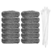 Herbruikbare pluizenfilters voor eenvoudig te installeren afvoerslangaccessoires, roestvrijstalen pluizenfilters voor wasmachines voor roestvrije