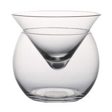 Bartender Iced Martini Glass Party Bar Cone Ball Cocktail Cup Set Mixing Tumbler Glass Material for Bar