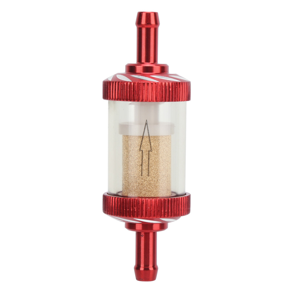 Inline Fuel Filter Alloy Tempered Glass High Efficiency Filtration Reusable Washable Dual Leak Proof Rubber Seals Fuel Filter For Motorcycle Cars 9139052913486
