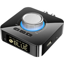 3-in-1 Bluetooth 5.0 -äänisovitin, jossa AUX RCA TF USB -liitännät, digitaalinen-analoginen siruintegraatio parannettua äänenlaatua ja