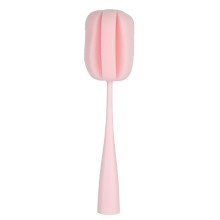 Brosse de nettoyage pour tasses, bouteilles et verres, réutilisable, avec manche long et ergonomique. Éponge douce pour un nettoyage facile.