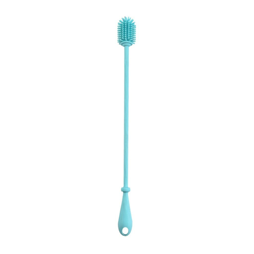 Silicone Bottle Brush, Water Bottle Cleaner Brush Set with Long Handle for Narrow Neck Containers, BPA Free Soft Bristles Scrub Brush for Baby Bottles