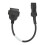 Motorcycle OBD Adapter 4 Kline Compatibility, 4 Pin Diagnostic Connector w/ Flexible PVC Coating, Universal OBD2 Cable 4 Reliable Engine Data 8
